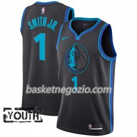 Canotte Bambino Dallas Mavericks Dennis Smith 1 2018-19 Nike City Edition Nero Blu Swingman